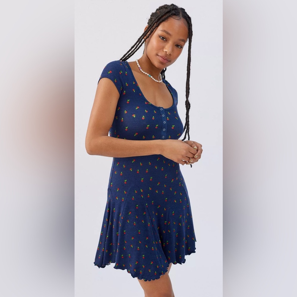 Urban Outfitters Maureen Henley Mini Dress XS NWOT
